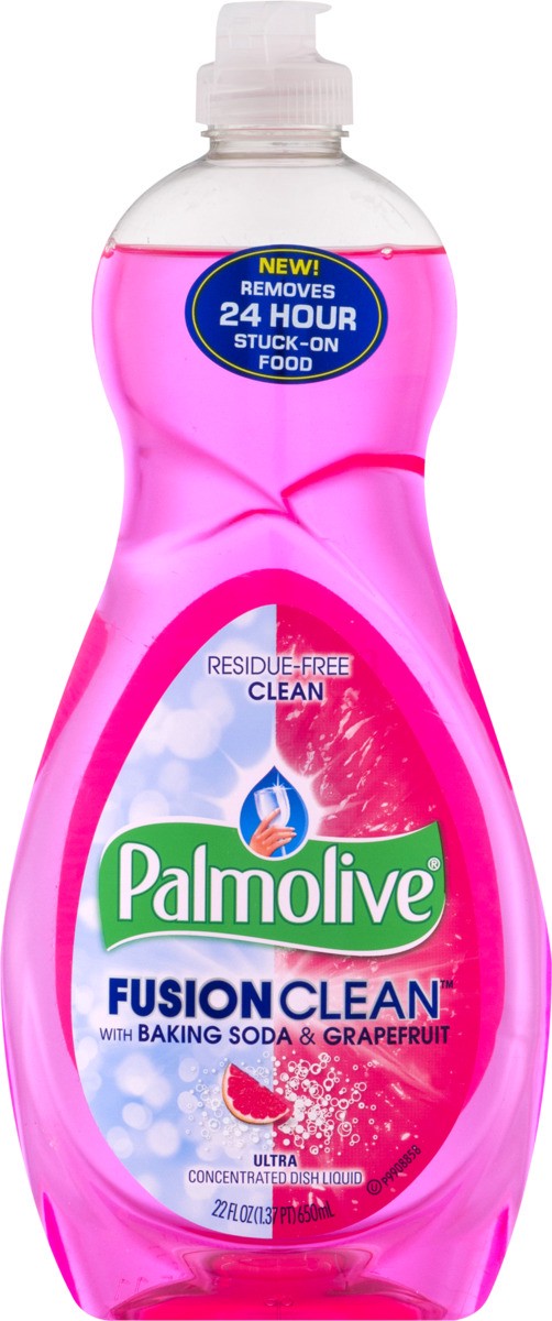slide 8 of 9, Palmolive Fusion Clean Dish Soap, with Baking Soda & Grapefruit, 22 oz, 22 fl oz