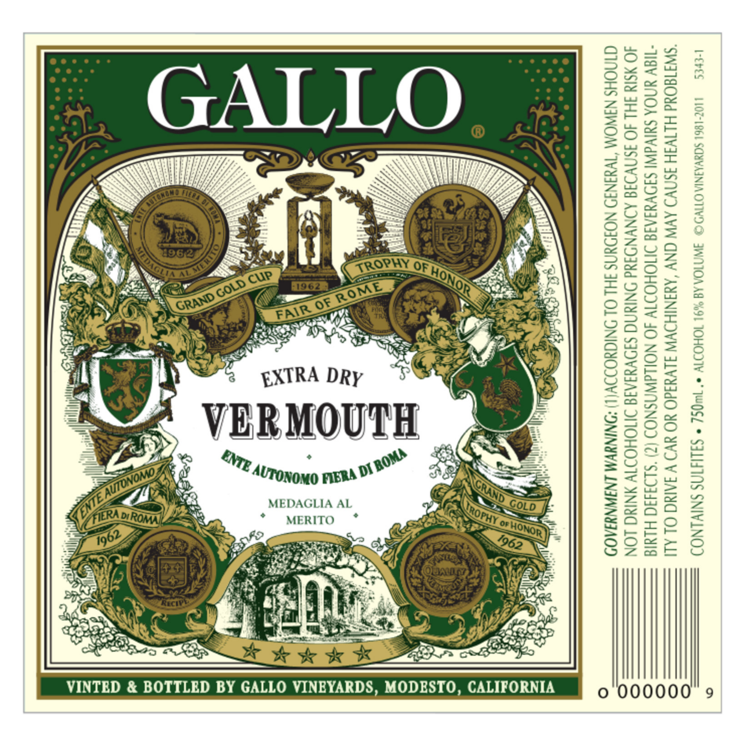 slide 3 of 3, Gallo Dry Vermouth, 1 ct