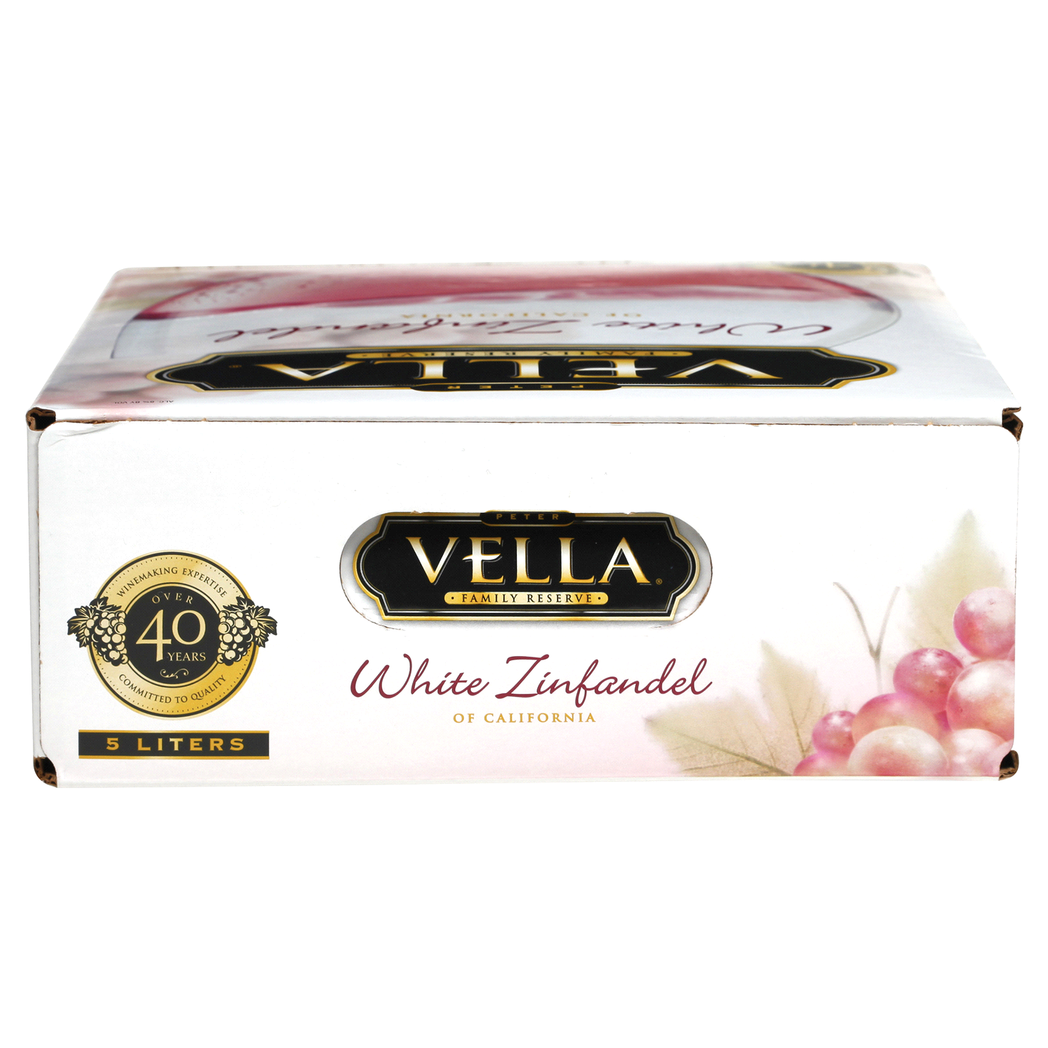 slide 5 of 5, Peter Vella White Zinfandel Wine, 5 liter
