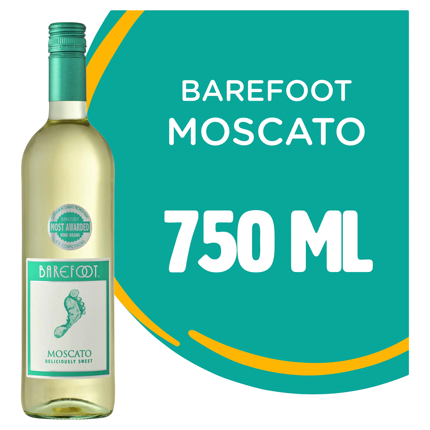 slide 1 of 4, Barefoot Cellars Moscato White Wine 750ml, 750 ml