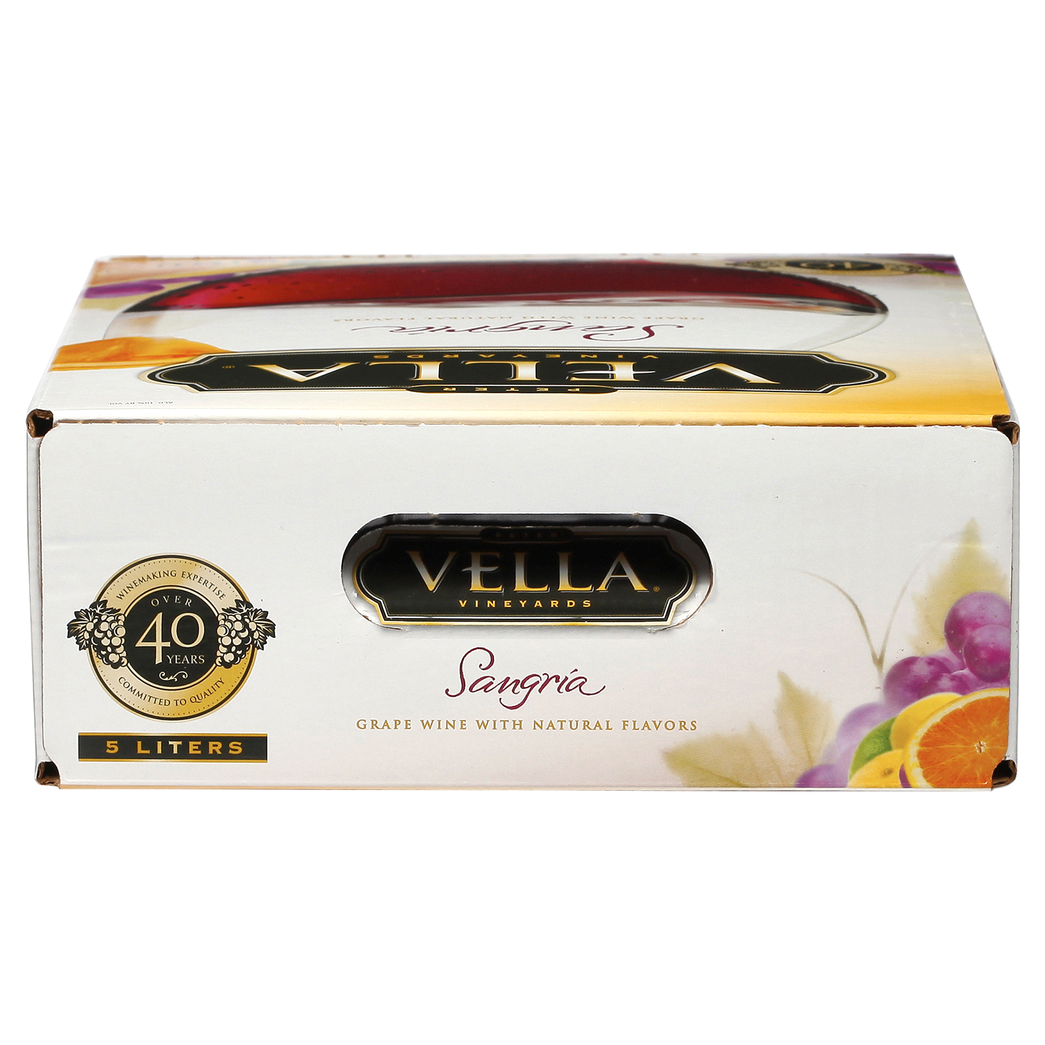 slide 5 of 5, Peter Vella Vineyards Sangria Red Box Wine, 5 liter