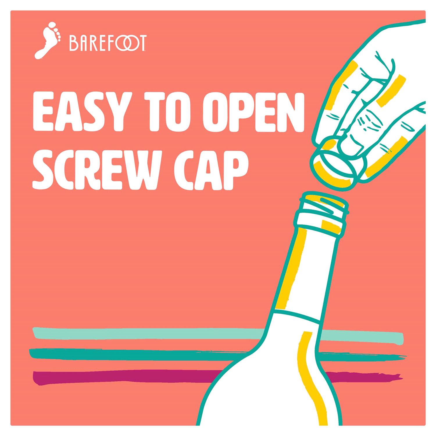 slide 4 of 4, Barefoot Cellars Pink Moscato Wine 750ml, 750 ml