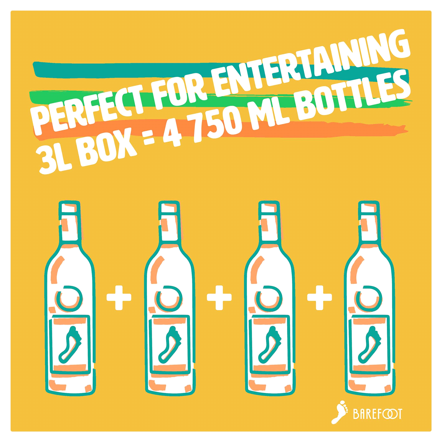 slide 4 of 4, Barefoot Cellars On Tap Pinot Grigio White Wine, 3 liter