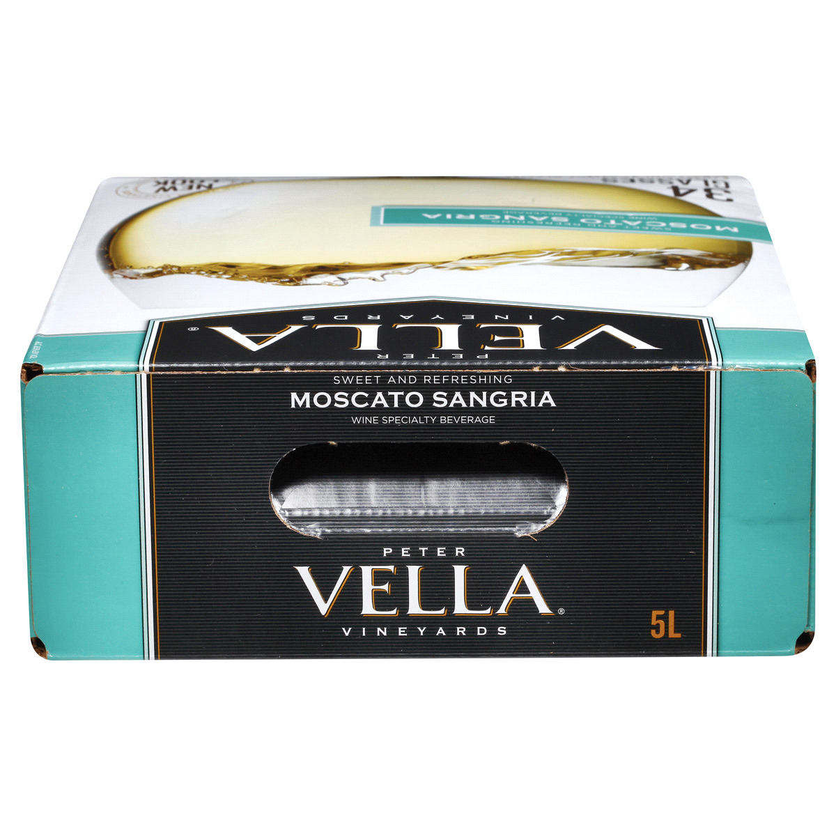 slide 3 of 6, Peter Vella Vineyards Moscato Sangria White Wine, 5 liter