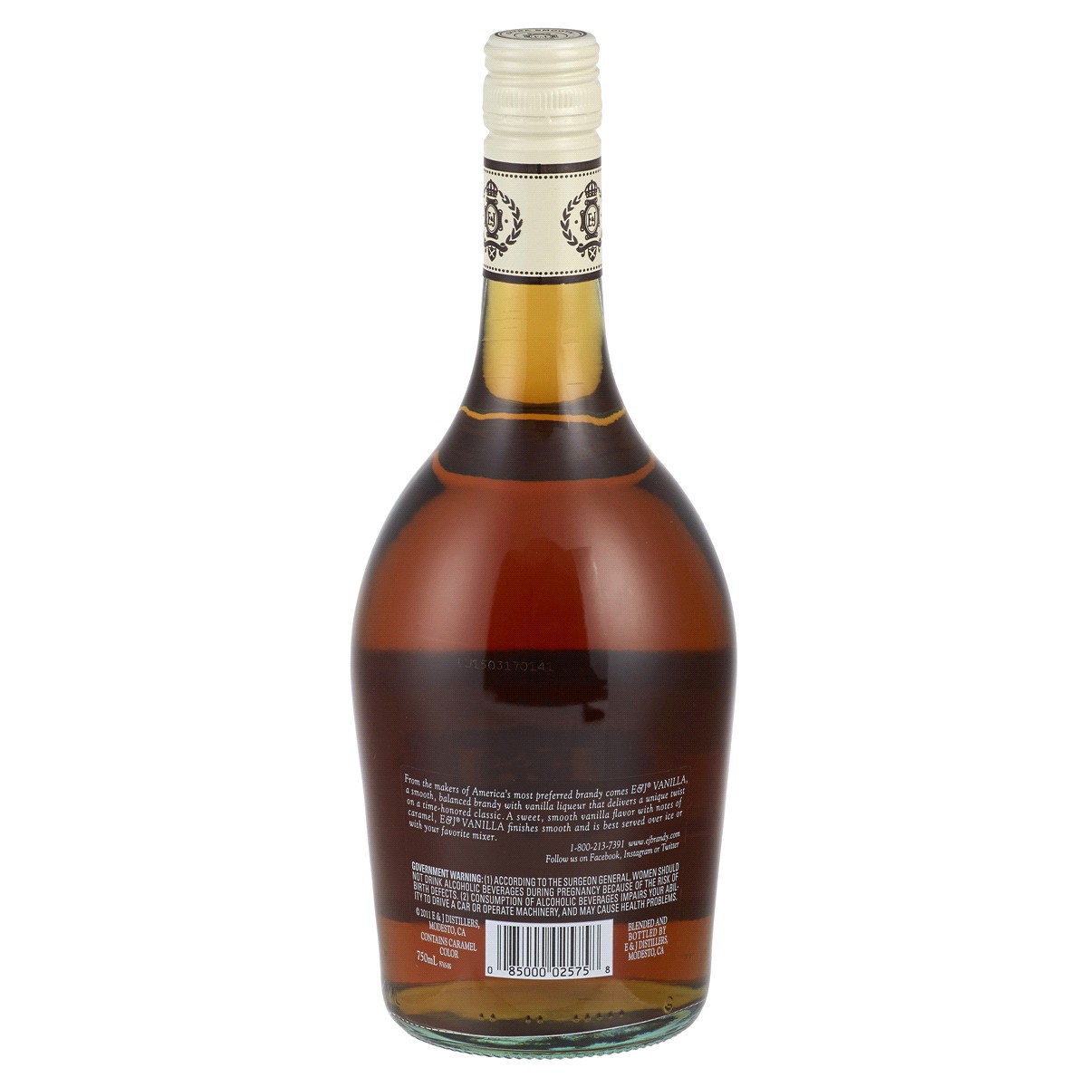 slide 2 of 2, E&J E & J Vanilla Flavored Brandy 750ml, 750 ml