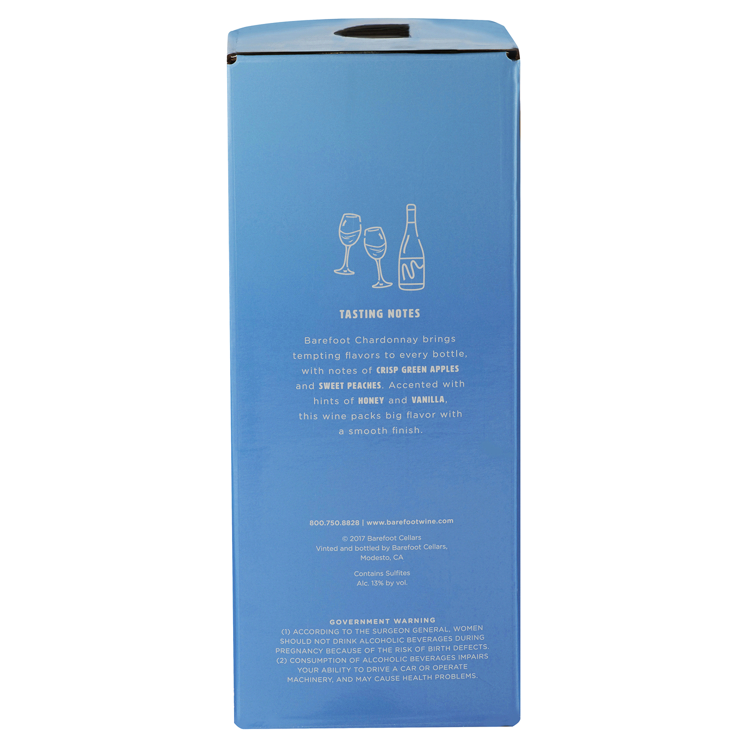 slide 2 of 3, Barefoot Cellars On Tap Chardonnay White Wine 3L, 3 liter