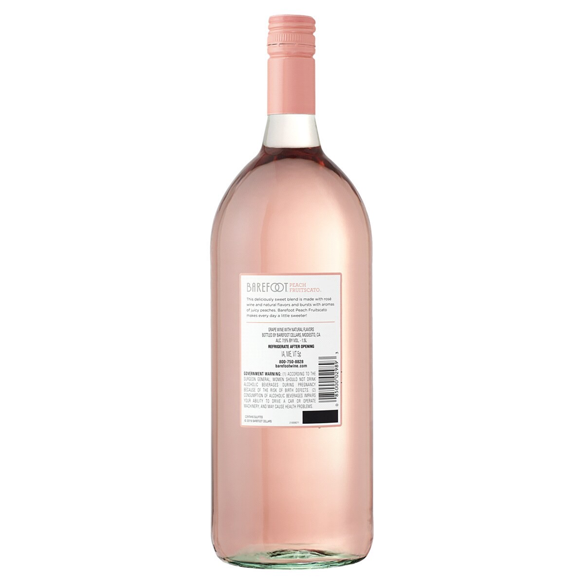 slide 2 of 2, Barefoot Fruitscato Peach Sweet Wine 1.5L, 1.5 l