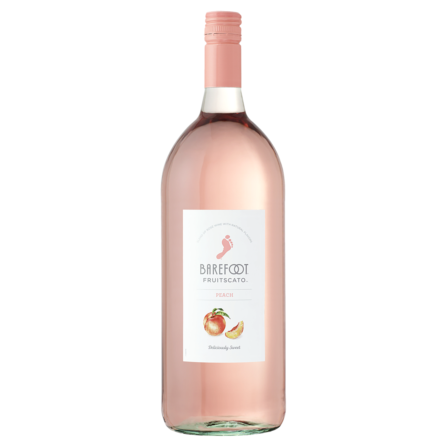 slide 1 of 2, Barefoot Fruitscato Peach Sweet Wine 1.5L, 1.5 l