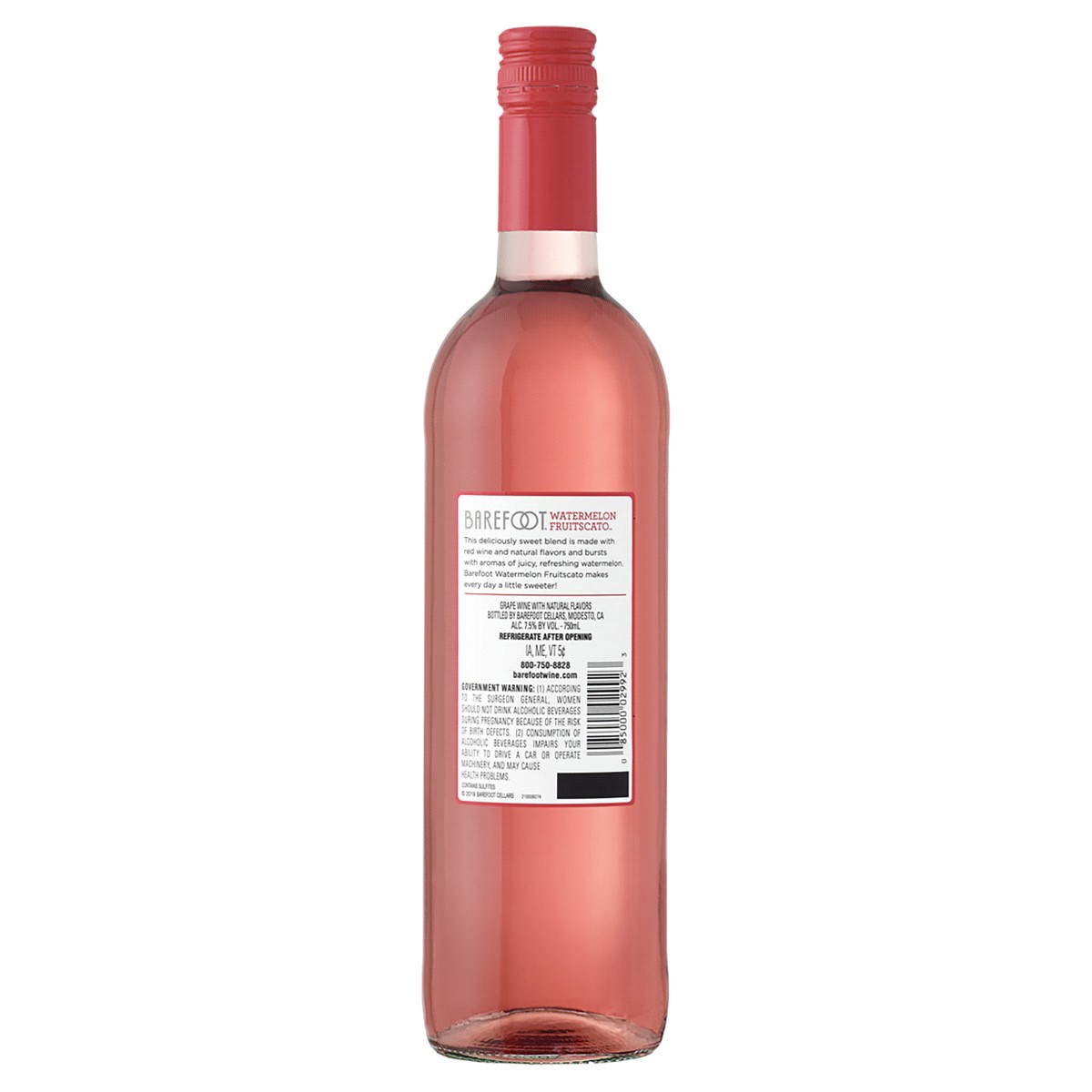 slide 2 of 2, Barefoot Fruitscato Watermelon Sweet Wine 750ml, 750 ml