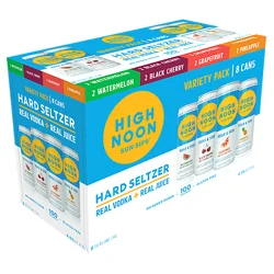High Noon Vodka Hard Seltzer Variety Pack 8