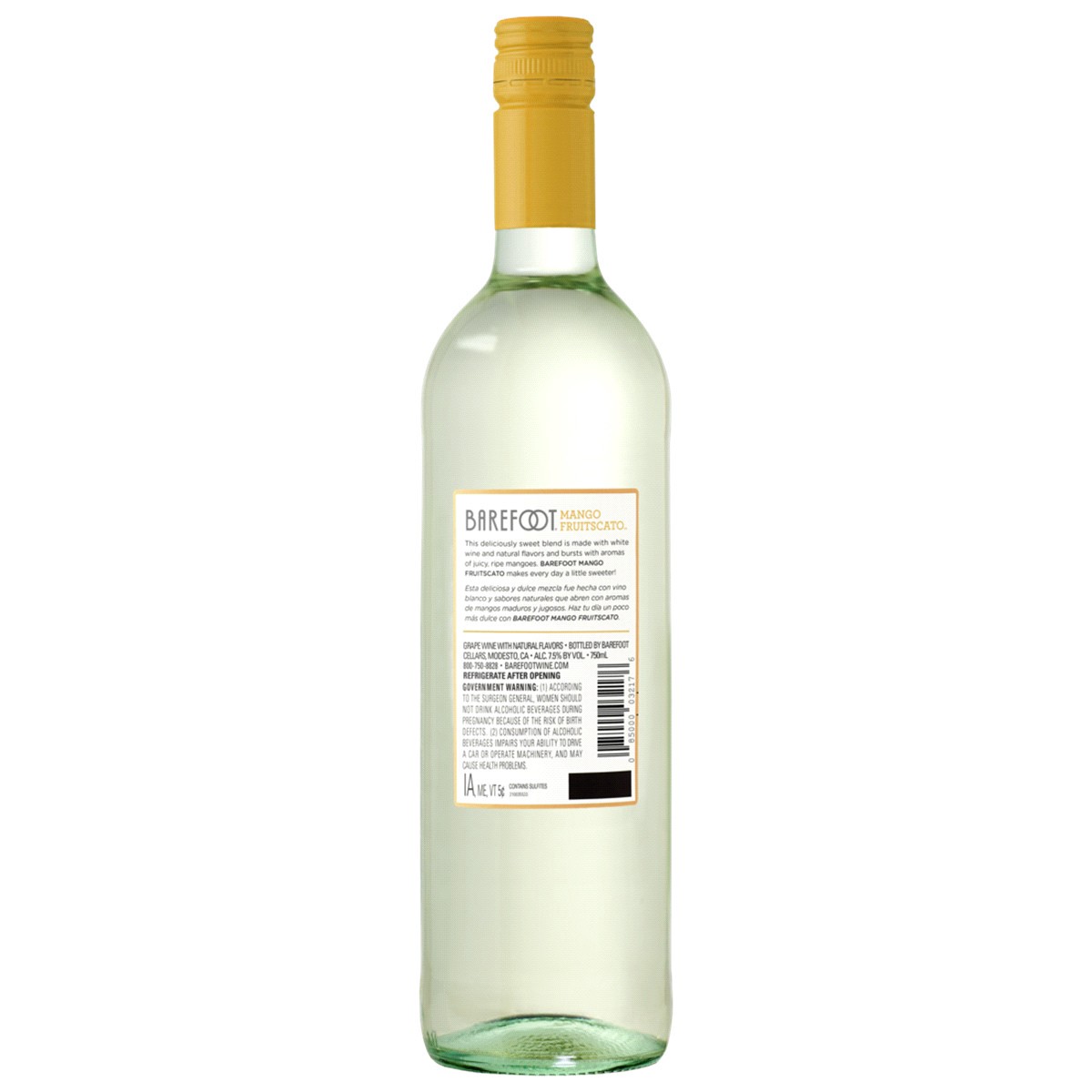 slide 2 of 2, Barefoot Fruitscato Mango Sweet Wine 750ml, 750 ml