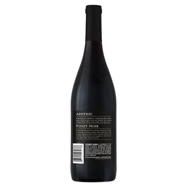 slide 3 of 5, Apothic Pinot Noir Red Wine 750ml, 750 ml