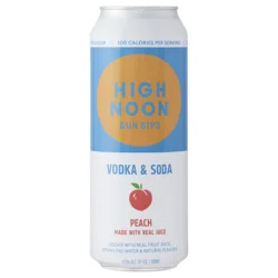 High Noon Peach Vodka Hard Seltzer 700ml Can