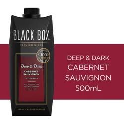 Black Box Cabernet Sauvignon Deep and Dark Red Wine 500ml Tetra