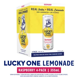 Lucky One Lemonade Raspberry 4Pk Can 355