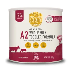 Serenity Kids Toddler Formula, Milk-Based Powder, Whole Milk, Grass Fed, 12-36 Months