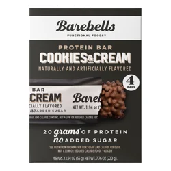 Barebells Functional Foods Cookies & Cream Protein Bar 4 - 1.94 oz Bars