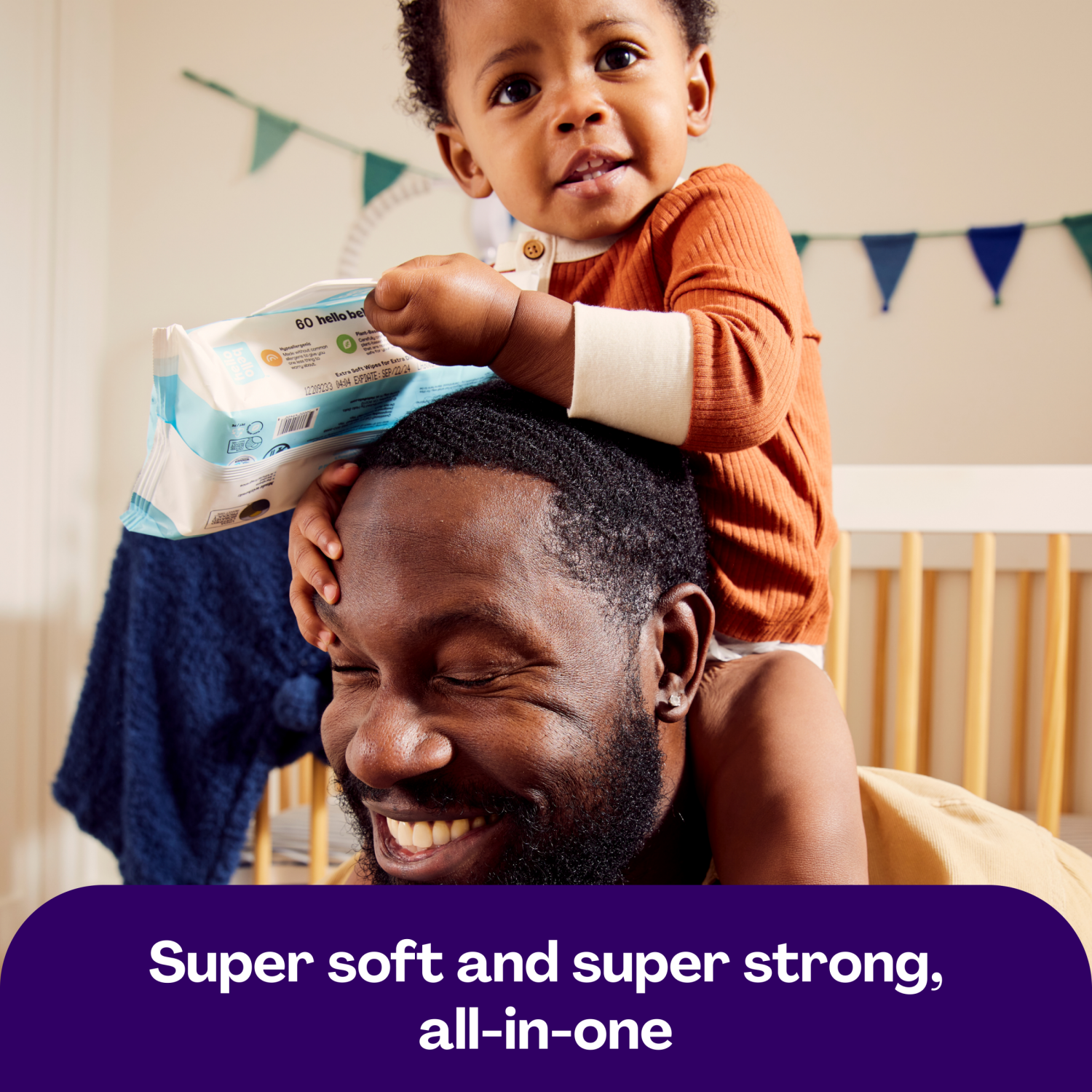 slide 2 of 8, Hello Bello Premium Wipes 3 - 60 Wipe Packs, 3 ct