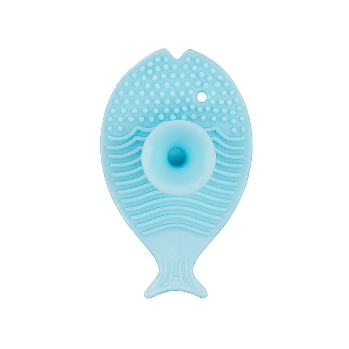 slide 2 of 8, Innobaby Fish Bath Scrub - Aqua, 1 ct