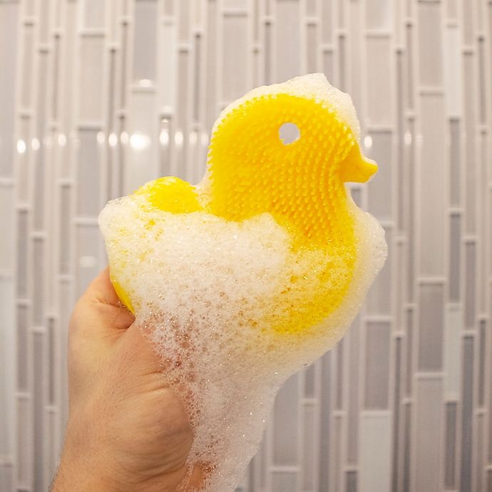 slide 3 of 8, Innobaby Duck Bath Scrub - Yellow, 1 ct