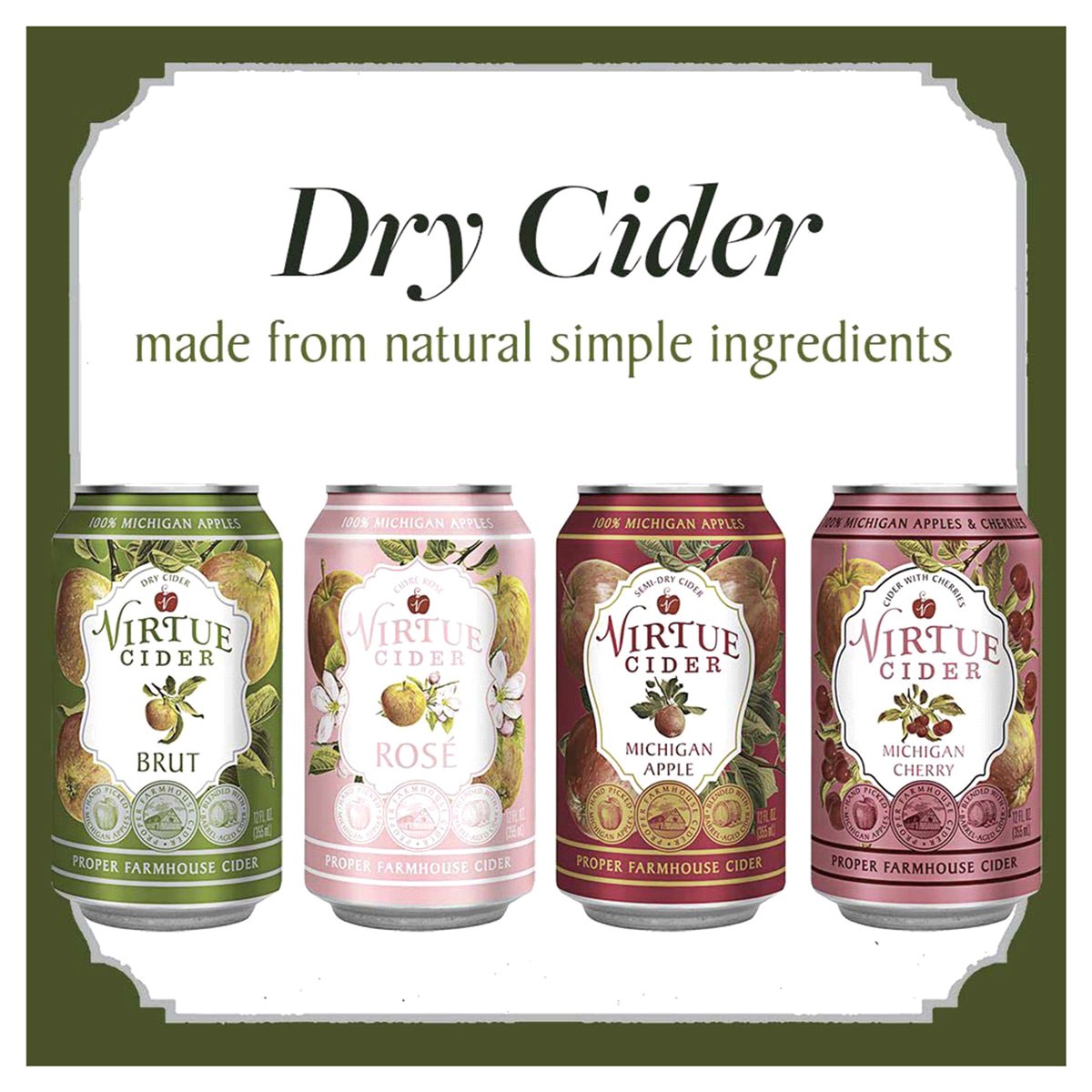 slide 3 of 4, Virtue Cider Hard Cider 12 ea, 12 ct