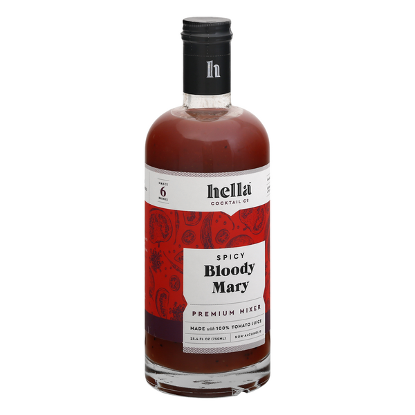 slide 1 of 1, Hella Cocktails Cocktail Mixer, Spicy Bloody Mary, 750 ml
