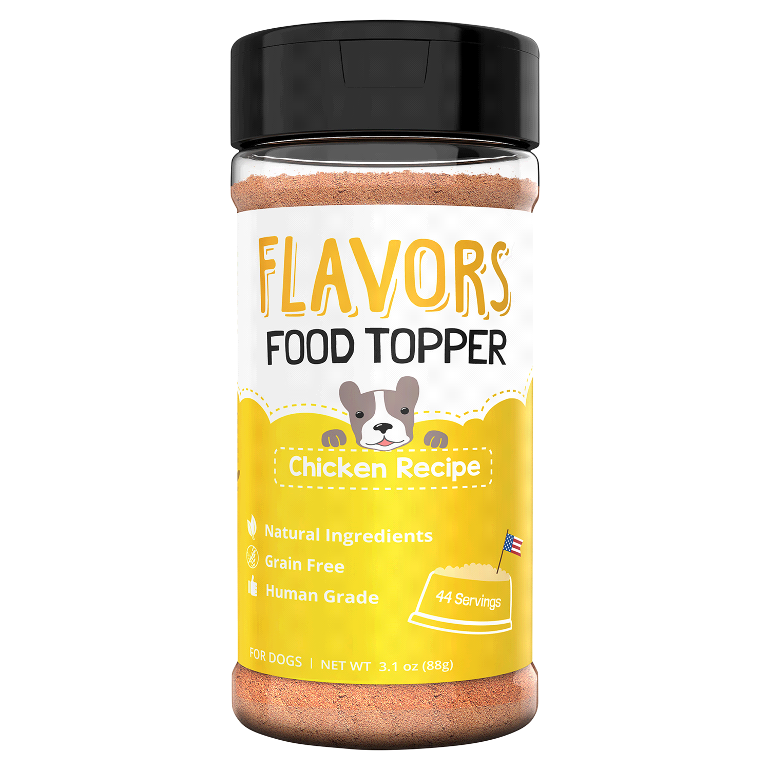 slide 1 of 2, FLAVORS Food Topper - Chicken Recipe, 3.1 oz