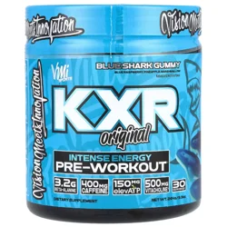 Vmi Sports Kxr Original, Intense Energy Pre-Workout, Blue Shark Gummy