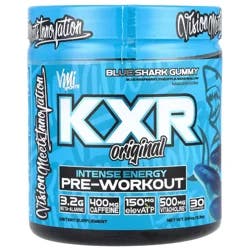 Vmi Sports Kxr Original, Intense Energy Pre-Workout, Blue Shark Gummy