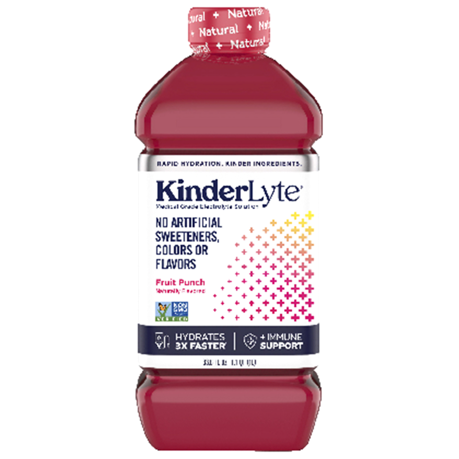 slide 1 of 1, KinderLyte Fruit Punch Electrolyte Solution 33.8 fl oz, 33.8 fl oz