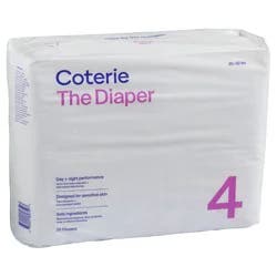 Coterie Ultra Soft Diapers - Size 4 (20-32 lbs)
