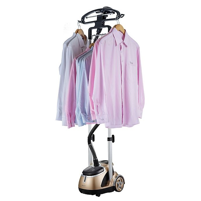 slide 2 of 5, SALAV GS49-DJ Professional Dual Bar Garment Steamer with Stainless Steel Nozzle - Gold, 1 ct