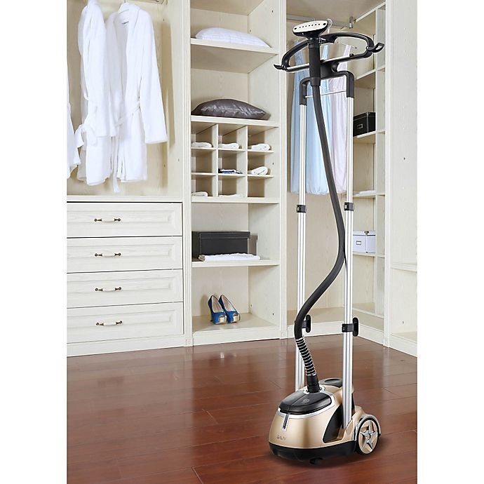 slide 3 of 5, SALAV GS49-DJ Professional Dual Bar Garment Steamer with Stainless Steel Nozzle - Gold, 1 ct