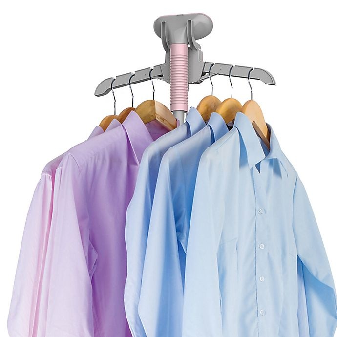 slide 2 of 9, SALAV GS06-DJ Garment Steamer with 360-Degree Hanger - Blush, 1 ct