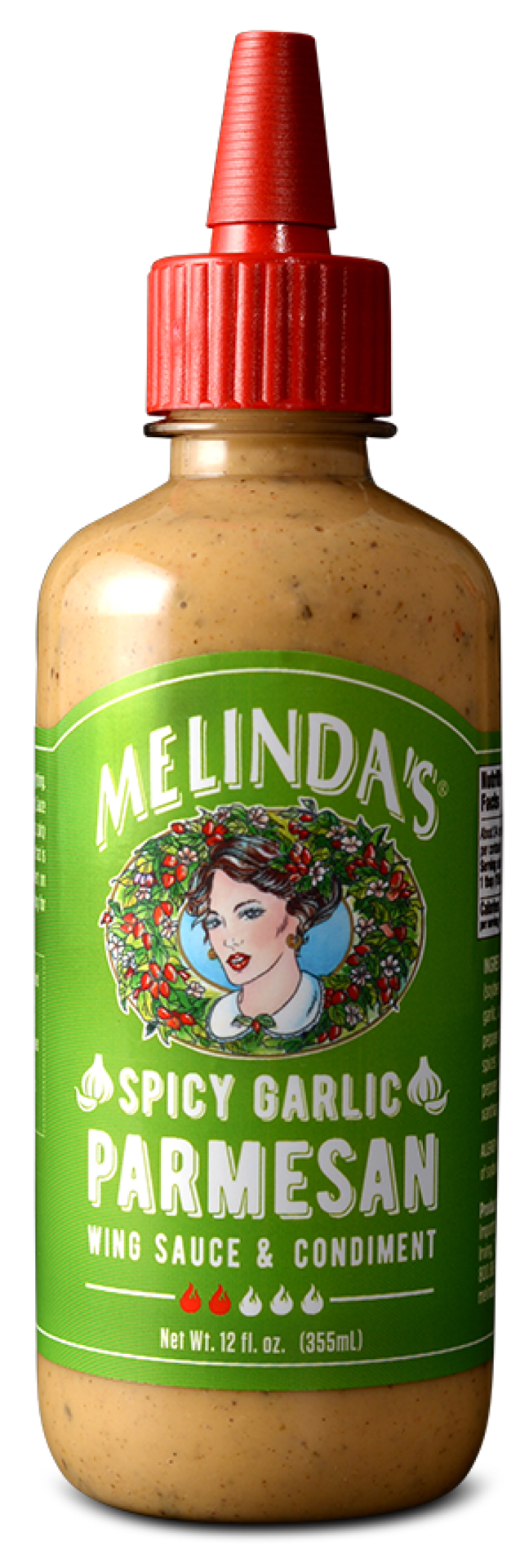 slide 1 of 2, Melinda's Spicy Garlic Parmesan Wing Sauce & Condiment 12 oz, 12 oz