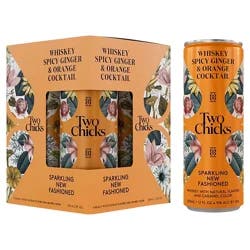 Two Chicks cocktails Sparkling New Fashioned Cocktail - 4pk/355ml Cans