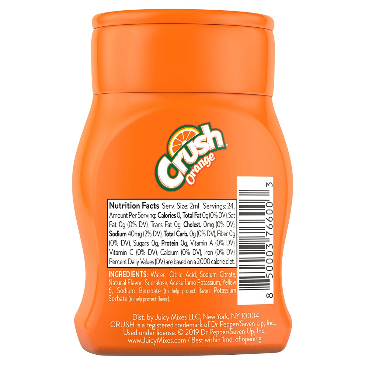 slide 2 of 2, Crush Liquid Water Enhancer, Orange - 1.62 fl oz, 1.62 fl oz