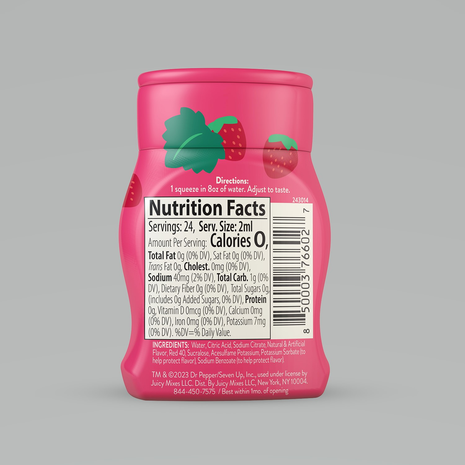 slide 2 of 2, Crush LWE Strawberry - 1.62 fl oz, 1.62 fl oz