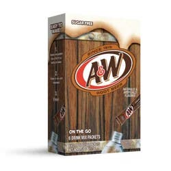 A&W On the Go Sugar Free Root Beer Drink Mix Packets - 6 ct