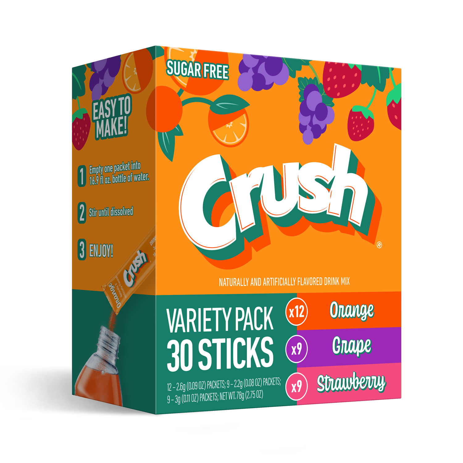 slide 1 of 2, Crush Powder Variety Pack - 30 ct, 30 ct