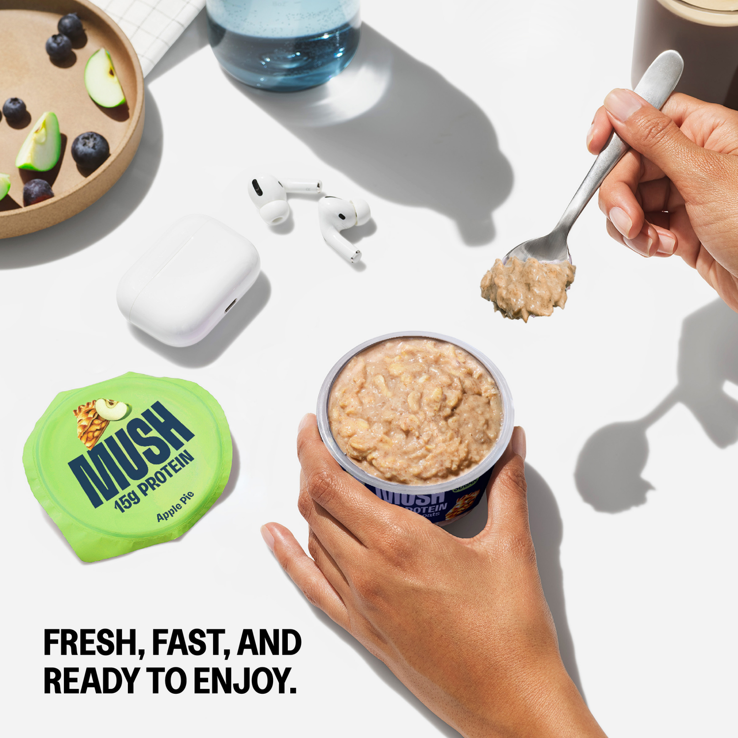 slide 5 of 6, Mush Oats Protein Apple Cinnamon, 5.5 oz, 5.5 oz