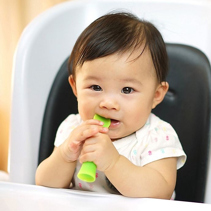 slide 4 of 5, Olababy Feeding and Training Spoon Set - Green, 2 ct