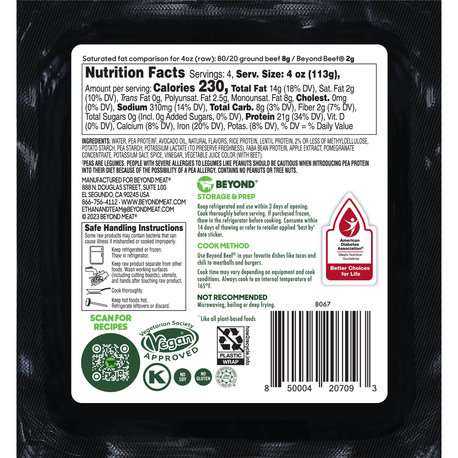 slide 2 of 5, Beyond Meat Beyond Beef, Ground, Plant-Based, 1 lb