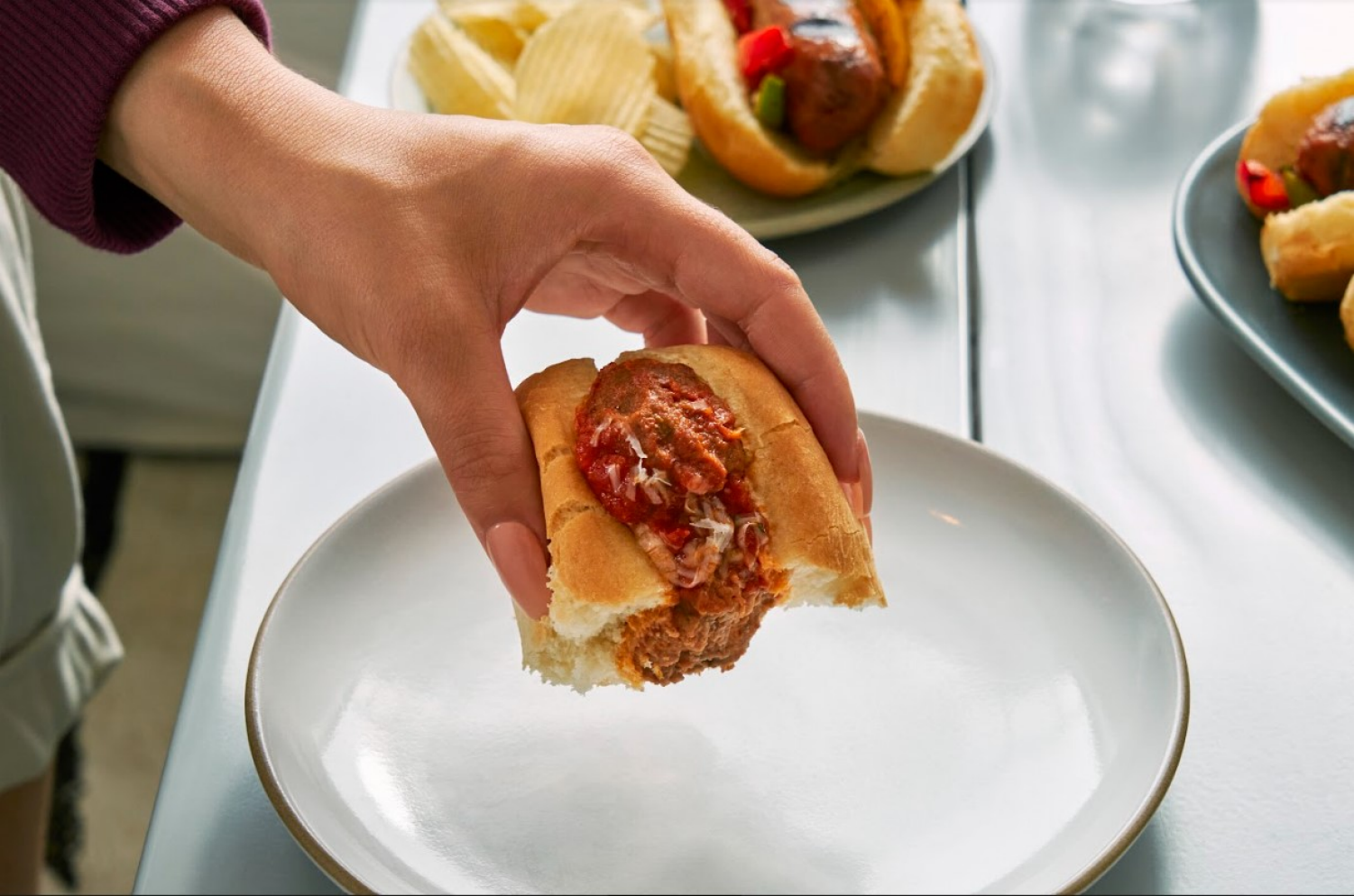 slide 3 of 7, Beyond Meat Meatballs, Plant-Based, Italian Style, 12 ct; 10 oz