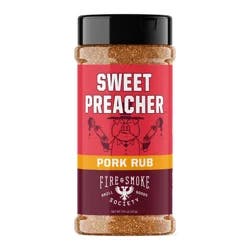 Fire & Smoke Society Sweet Preacher Pork Rub 11.9 oz