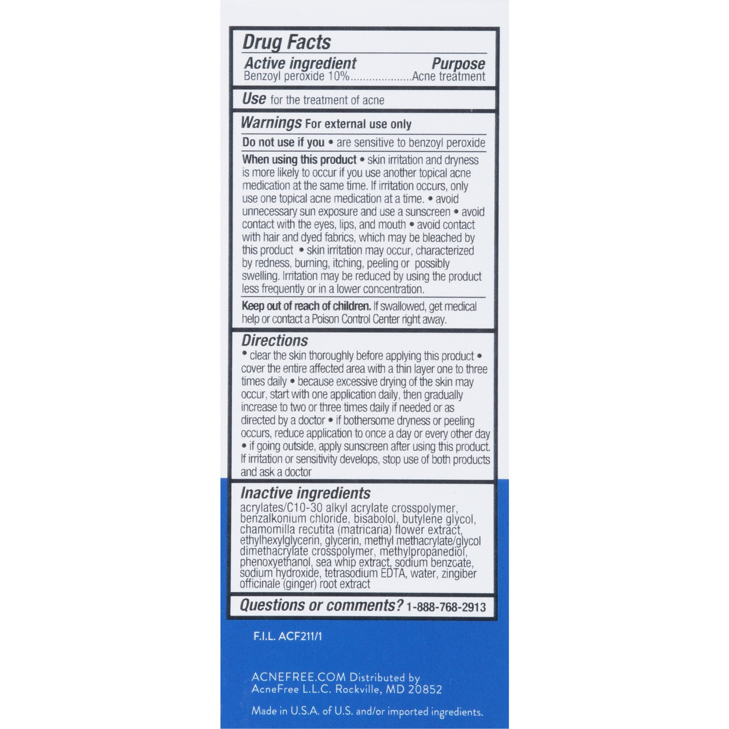 slide 2 of 4, AcneFree Maximum Strength Ginger Chamomile Terminator 10 1 fl oz, 1 fl oz