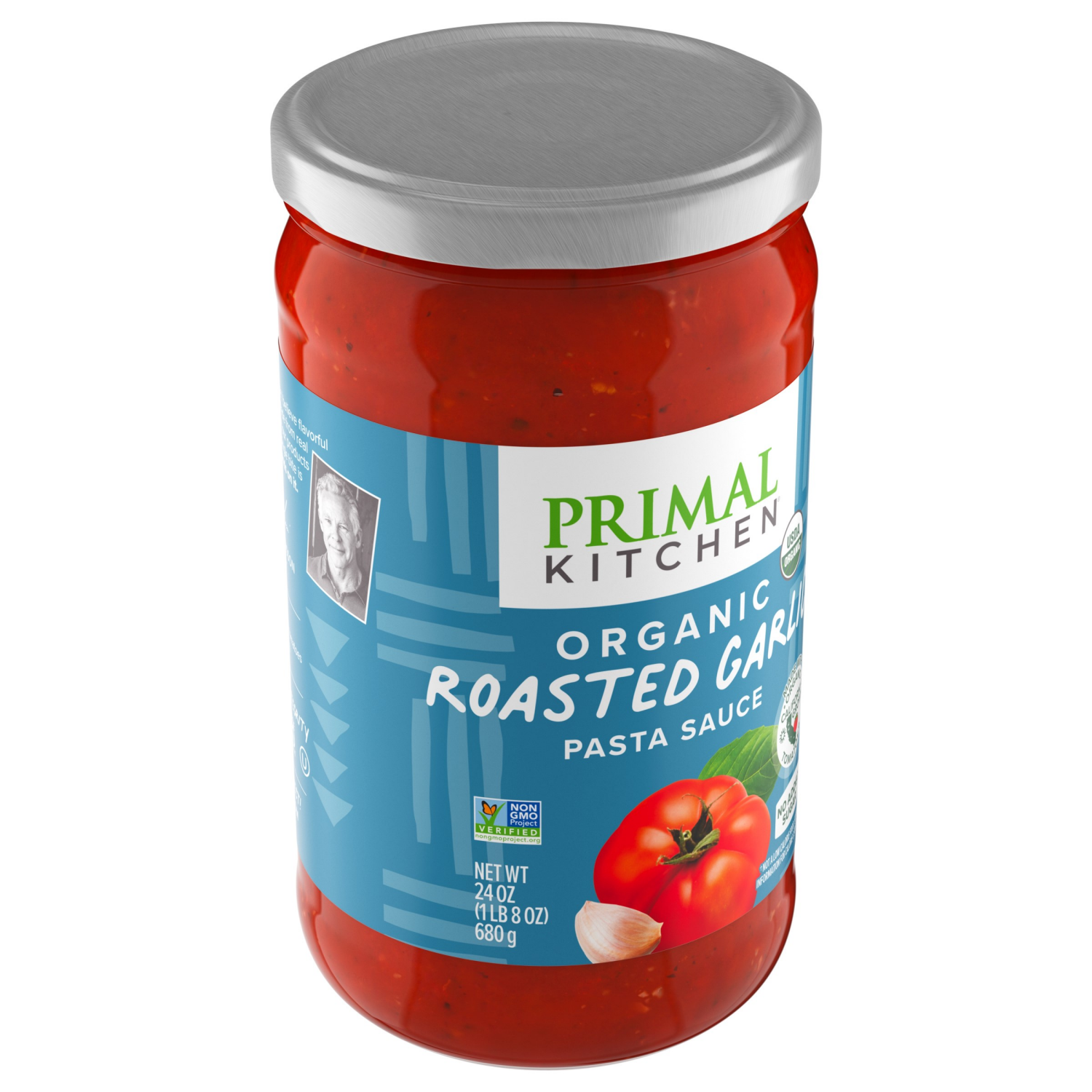 slide 4 of 5, Primal Kitchen Organic Roasted Garlic Marinara Sauce 24 oz, 24 oz