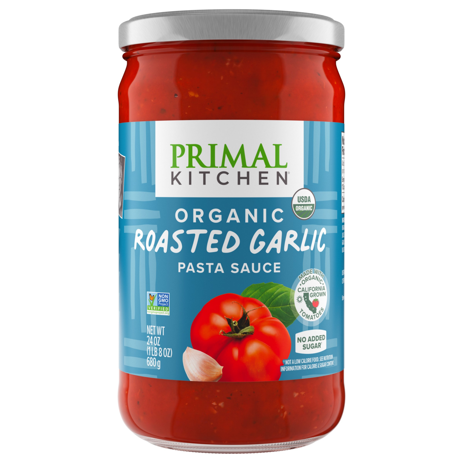 slide 5 of 5, Primal Kitchen Organic Roasted Garlic Marinara Sauce 24 oz, 24 oz