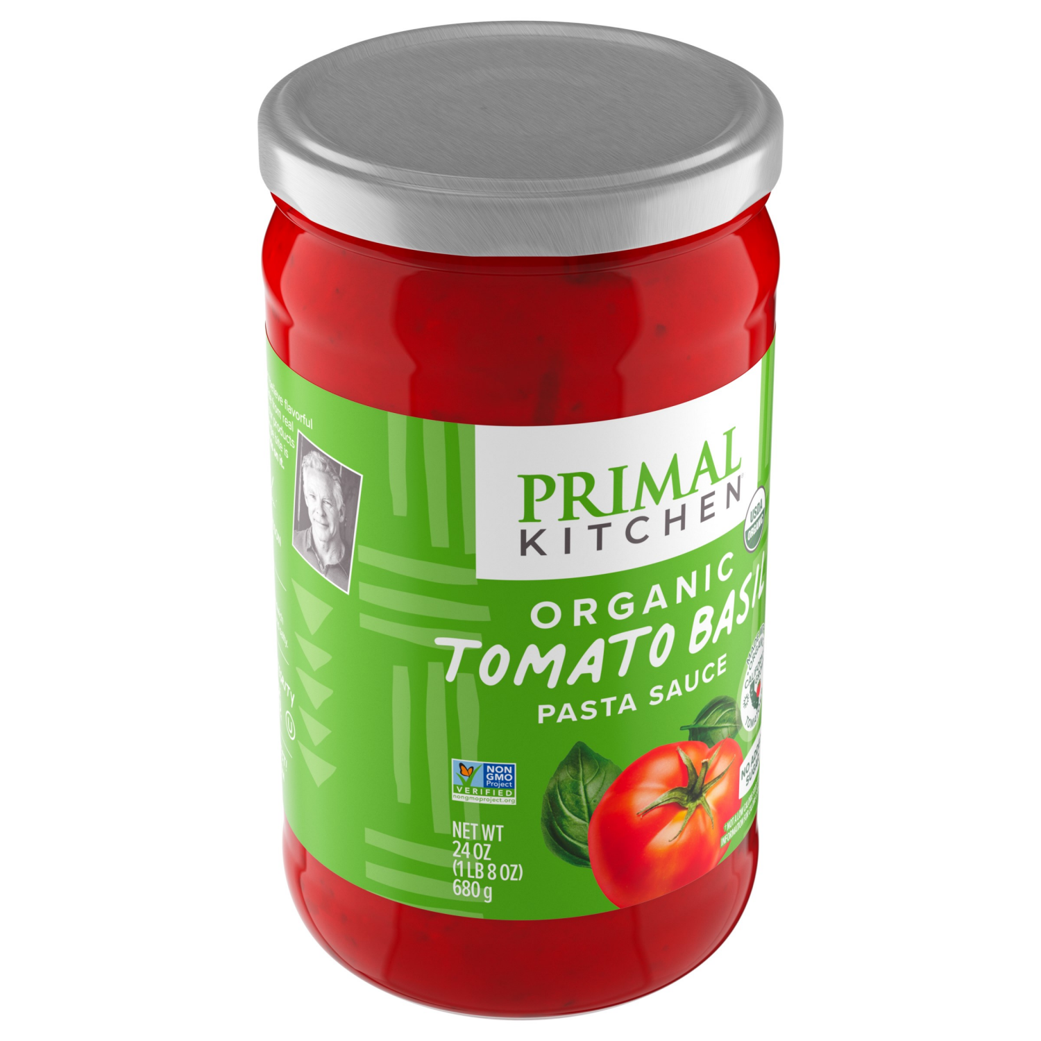 slide 4 of 5, Primal Kitchen Organic Tomato Basil Marinara Sauce 24 oz, 24 oz