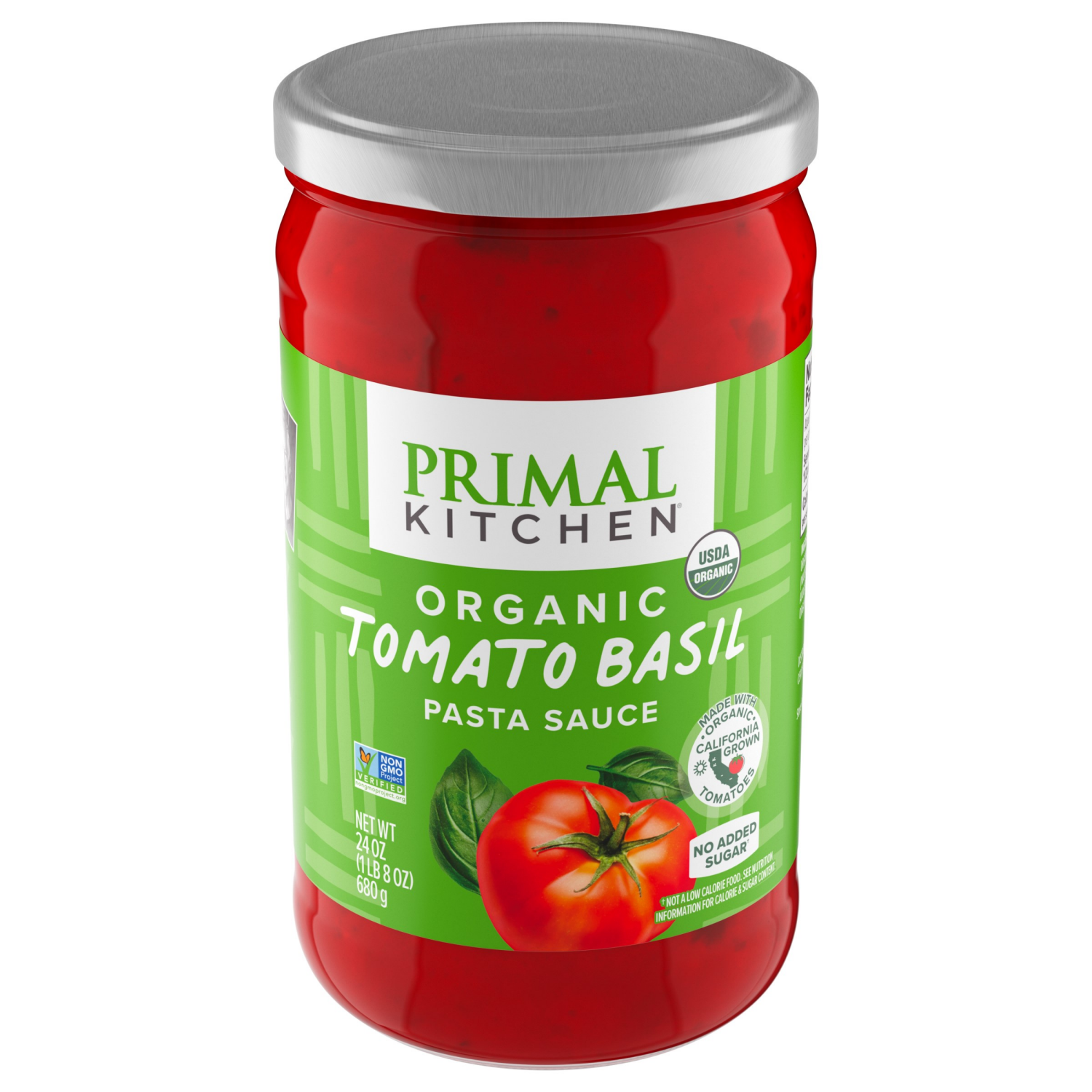 slide 1 of 5, Primal Kitchen Organic Tomato Basil Marinara Sauce 24 oz, 24 oz